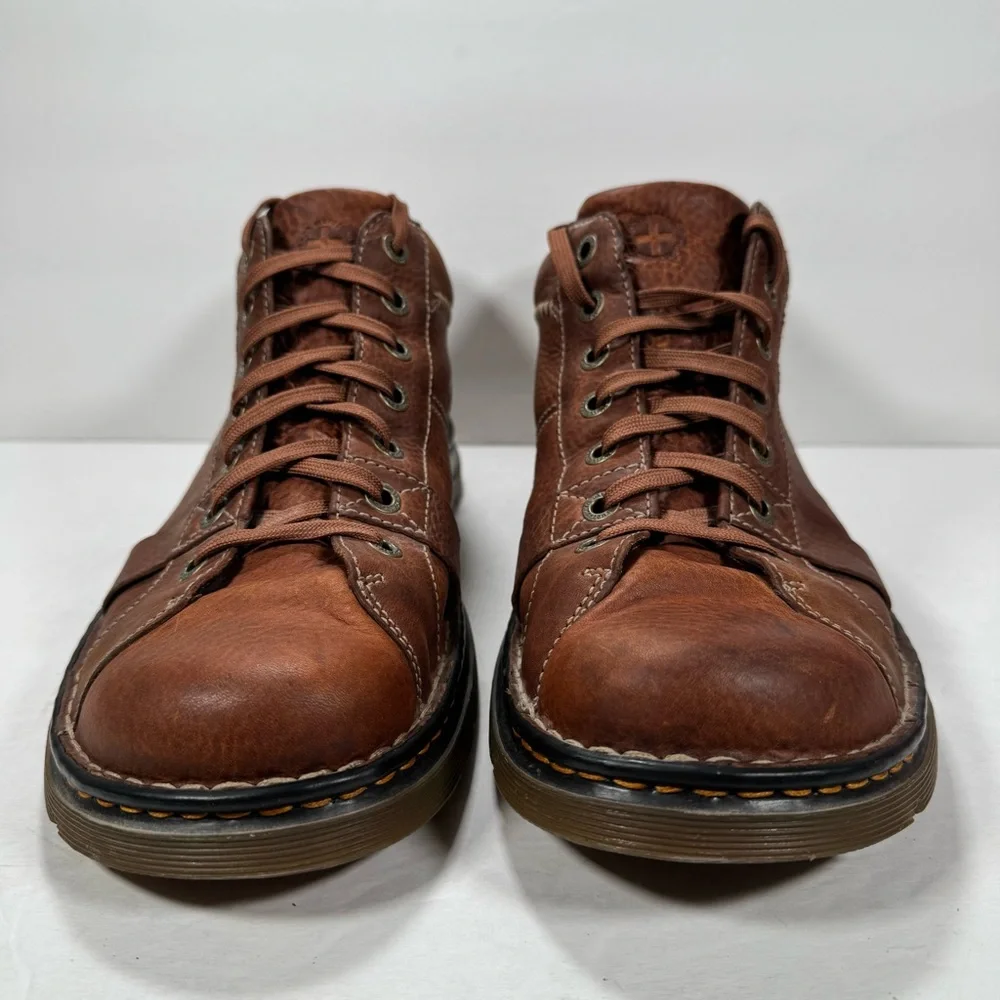 Dr. Martens 12083 Brown Pebbled Leather Chukka Lace Up Boots Men Size 14